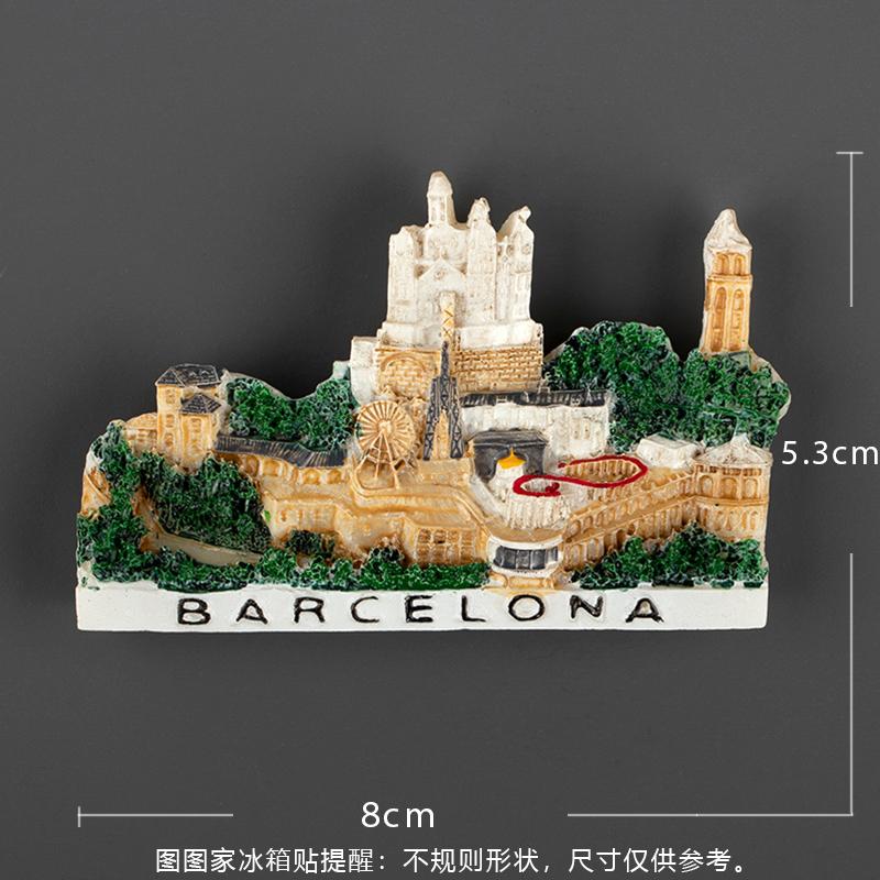 Spanish Fridge Magnet Refrigerator Sticker Madrid Barcelona Matador Model Resin Stereo Refrigerator Sticker Span Refrigerator St