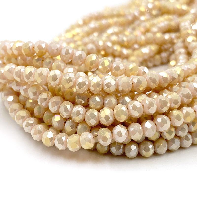 2/3/4/6/8mm Faceted Crystal Beads Bulk Pack - Glass Beads for DIY Bracelets Hairpin Loose Spacer Beads for Jewelry Making