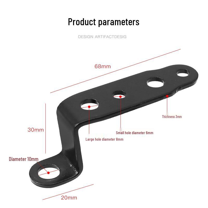 Z-Shaped Rearview Mirror Spotlight Bracket for Motorcycle and Electric Vehicle.