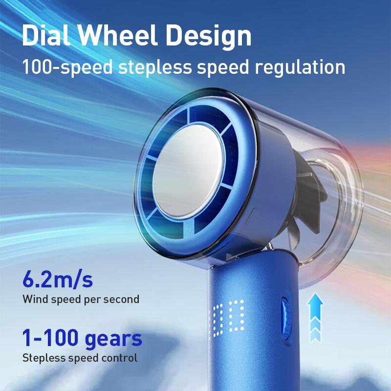 Philips Handheld Fan High Speed Fan With Refrigeration Ice Base 3000 MA Type-C Charging
