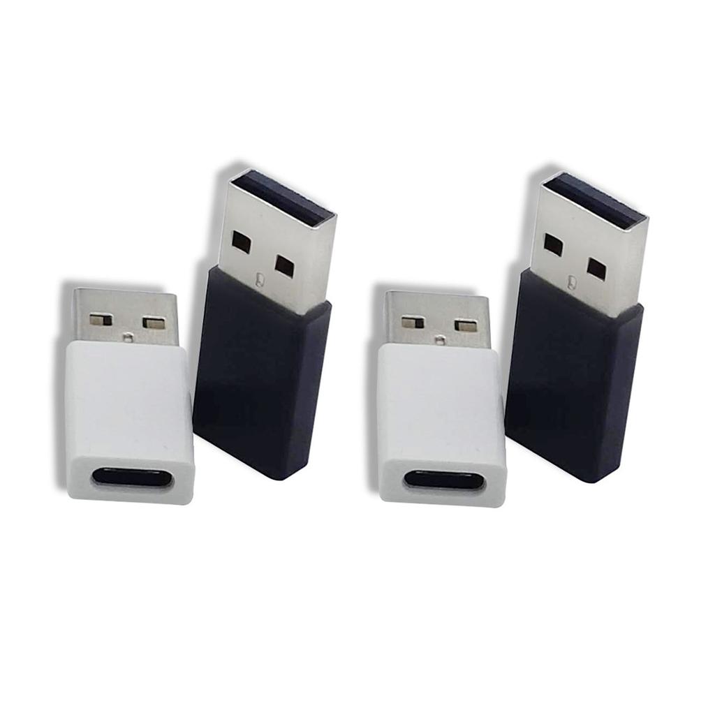 4Pcs USB Type C Female to USB A Male Adapter Aluminium Alloy Portable USB A Male Converter