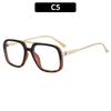 Stylish Women's Double-Bridge Blue-Light-Blocking Non-Prescription Glasses Frames for Street Style