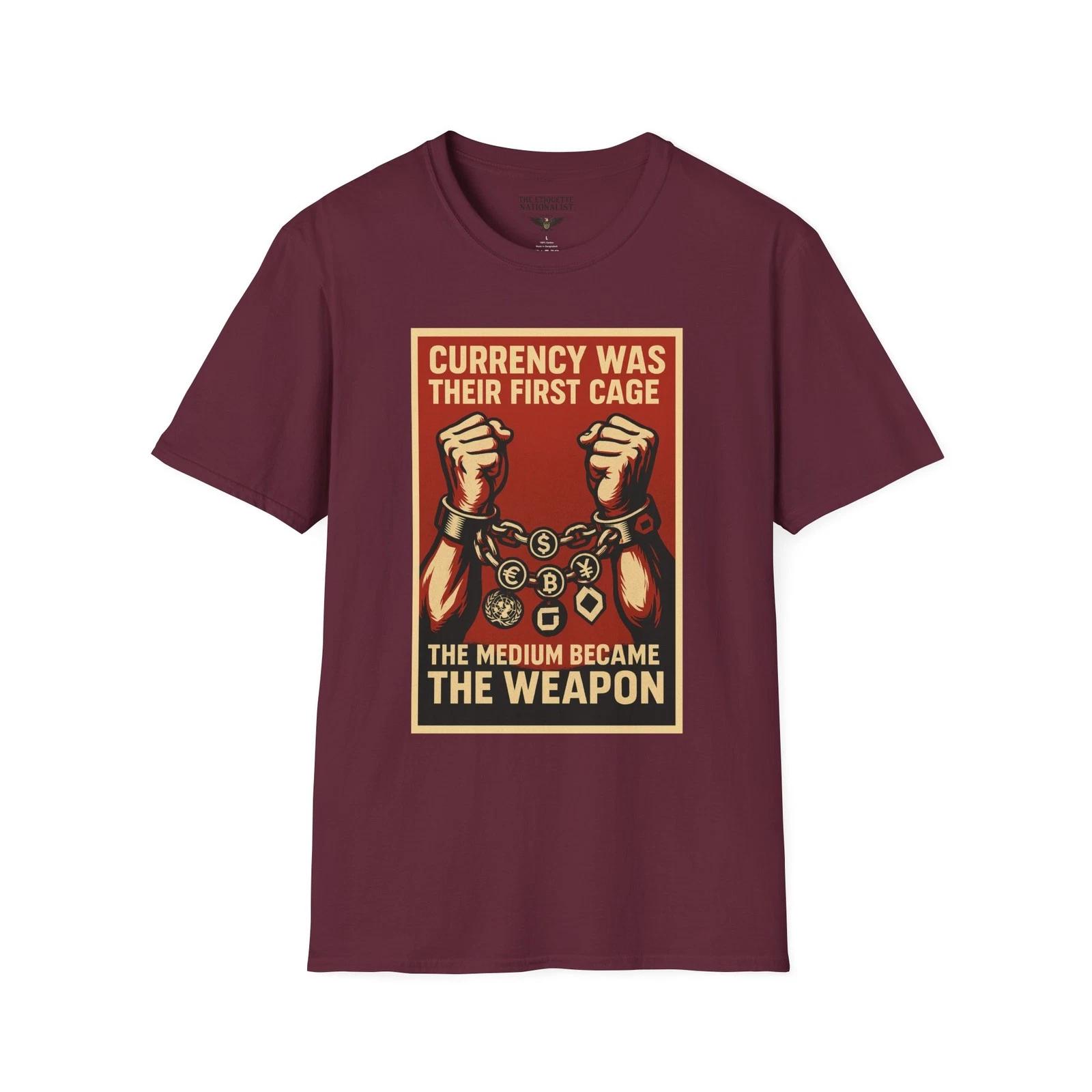 Currency Was Their First Cage, Medium Became the Weapon, Control Warning Tee 4XL