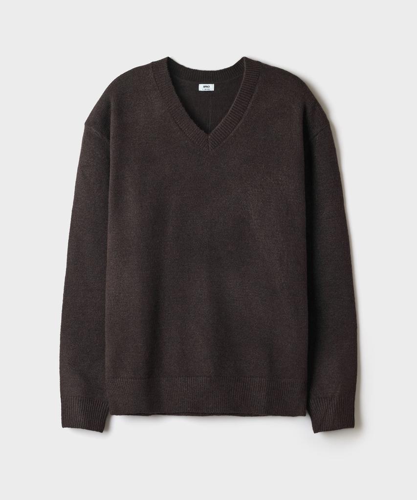 SPAO [Soft Yarn] Hairy V-Neck Sweater_Spkwg4Tc02