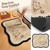 Diatomaceous Bath 4060cm, Absorbent Non- Bathroom with Cute Pattern, Entryway Floor for Kitchen