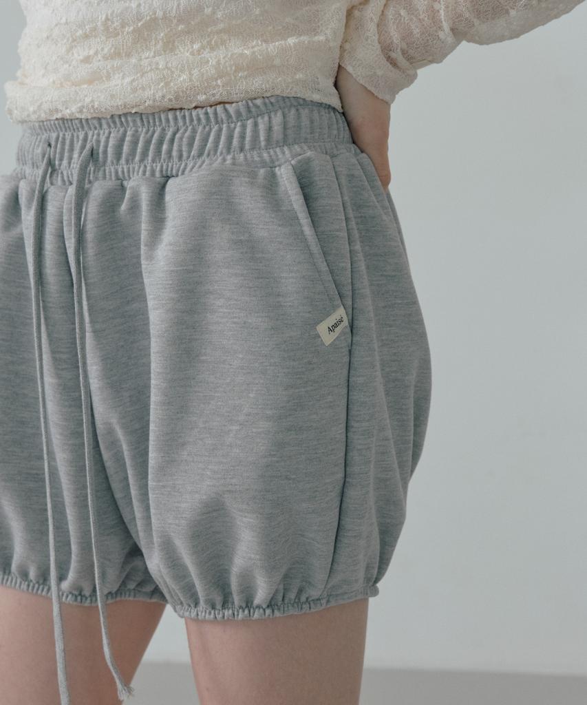 Apeijeu Marshmallow-Fit Shorts (Melange Gray)
