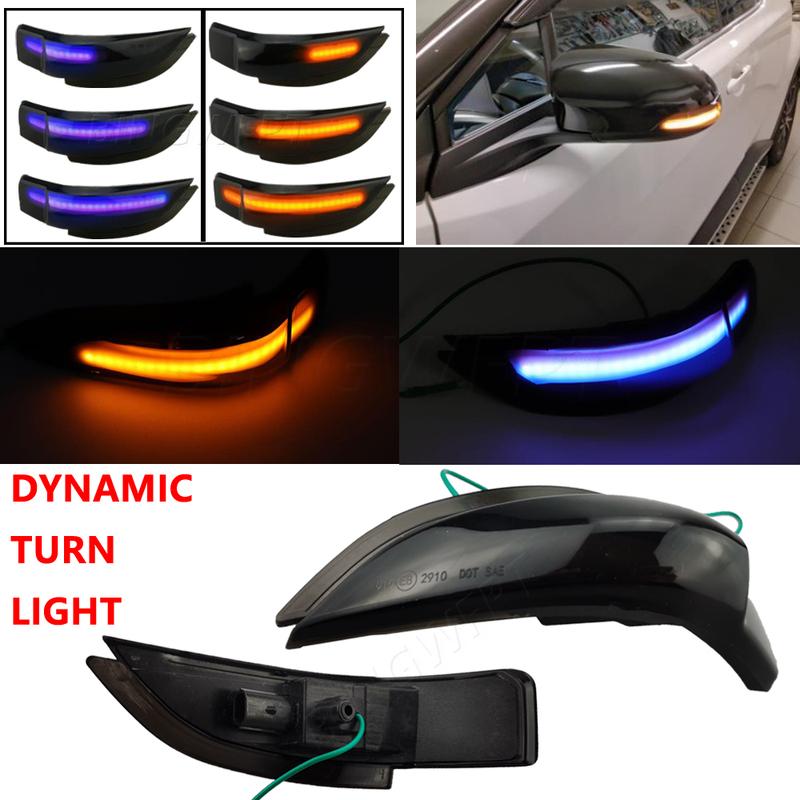 2X For Scion iM 2016-2018 For Toyota Vios Yaris XP150 2014-2019 Sequential Blinker Side Mirror Indicator Turn Signal Light Lamp