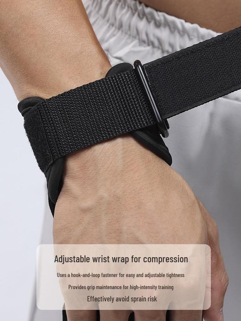 Protective Fitness Grip Gloves & Wrist Support for Pull-ups and Deadlifts