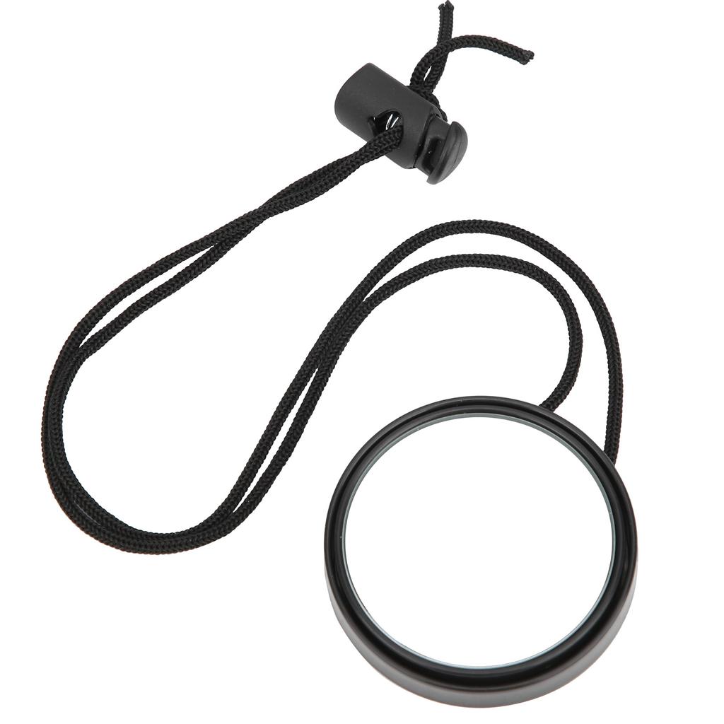 Diving Rearview Mirror 360 Degree Adjustable Rearview Mirror with Lanyard Diving AccessoryBlack