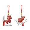 Chinese Style New Years Decoration Traditional Calabash New Year Hanging Ornaments Blessing Good Luck Little Horse Keychain
