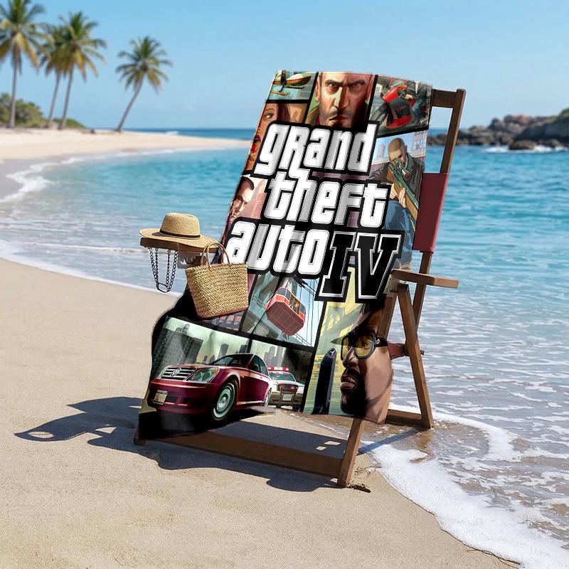 Gta Fashion Beach Towel: Ideal for Summer Adventures Soft, absorbent and quick drying suitable for swimming and bathing