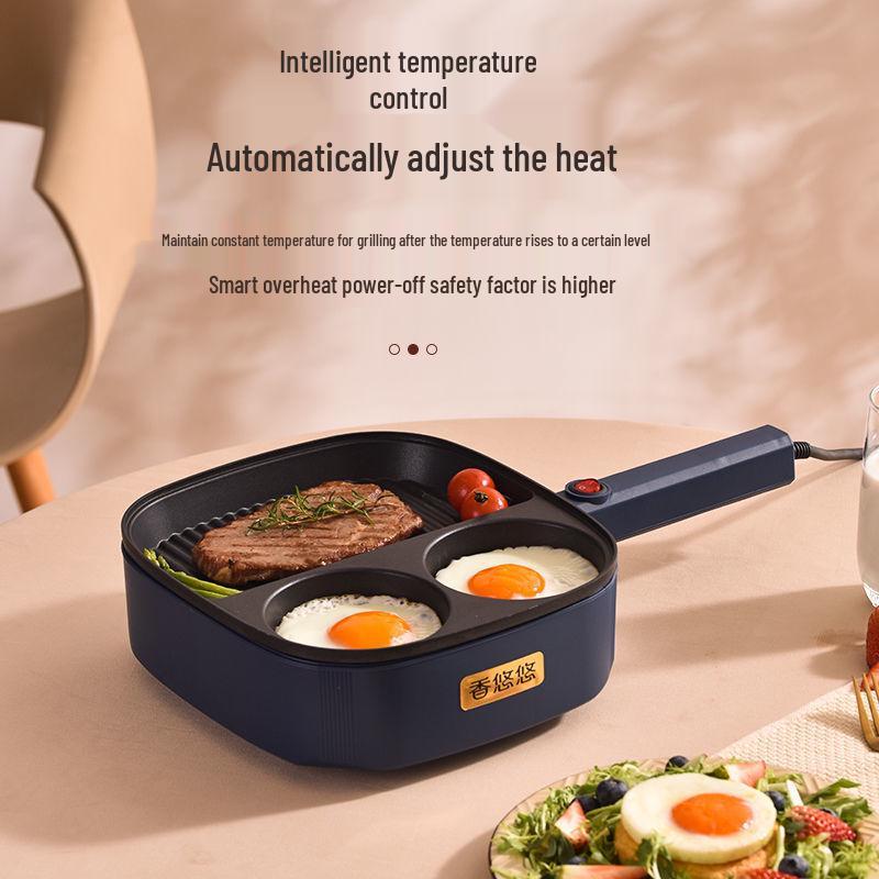 Multi-Functional Non-Stick Breakfast Maker for Burgers, Fried Eggs, Pancakes, Steaks, and Sandwiches