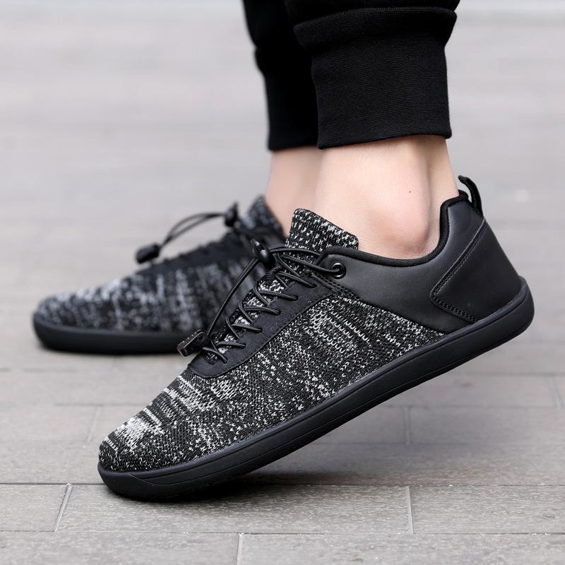 Summer Temu2025 Popular Flat Casual Shoes Men's and Women's Wide Last Fly-woven Sports Shoes Couple Fitness Shoes