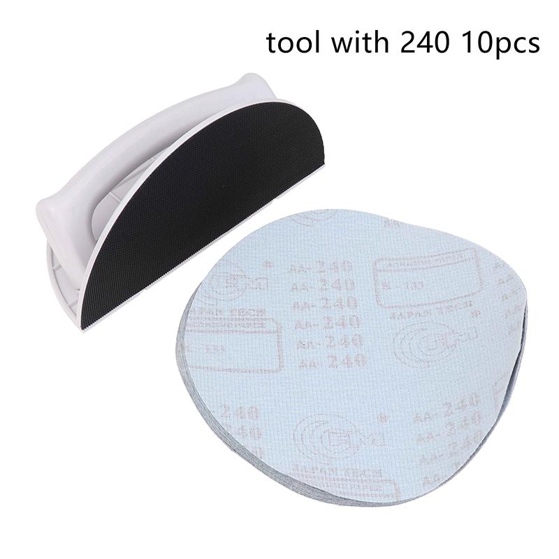 [TL]Multifunctional Semi-Circular Angle Sanding Sandpaper Self-adhesive 90 Degree Sandpaper Holder High-end Putty Polishing Tool