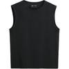 Solid Color Round Neck Sleeveless T-Shirt Men Tops Black 7545348-800