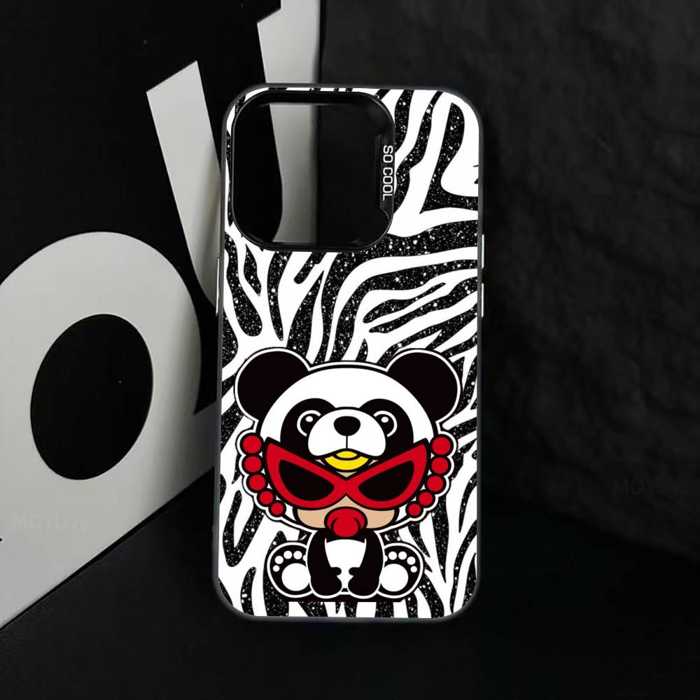 C-cute H-Hysteric M-Min Phone Case For iPhone 17,16,15,14,13,12,11 Plus,Pro Max,XS,Colored Silver Plated Inside Cover