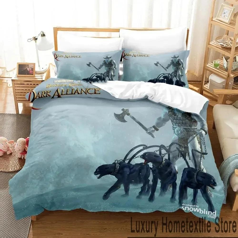 

3D-принт Baldurs Gate 3 Game Комплект постельного белья для мальчиков и девочек Twin Queen King Size Пододеяльник Наволочка Кровать для мальчиков Взрослый Домашний текстиль EU Single 135x200cm