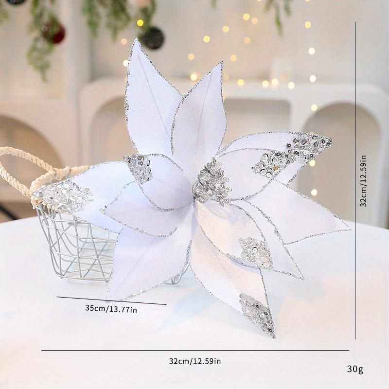 

1 шт. украшение рождественской сцены, Рождественская елка, Искусственные цветы, Украшения для праздничной вечеринки