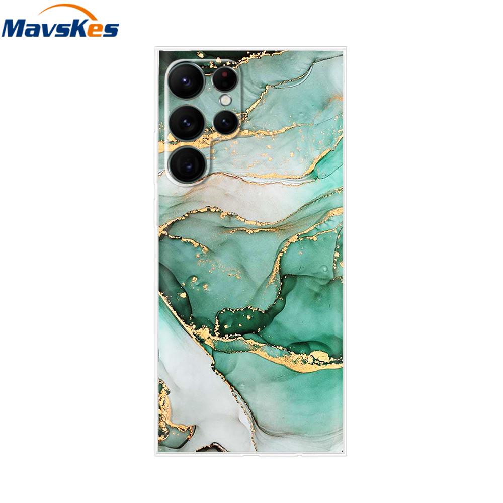 For Samsung Galaxy S22 Case S22 Ultra Transparent TPU Soft Silicon Cover For Samsung S22 Plus GalaxyS22+ Back Cases Phone Bumper