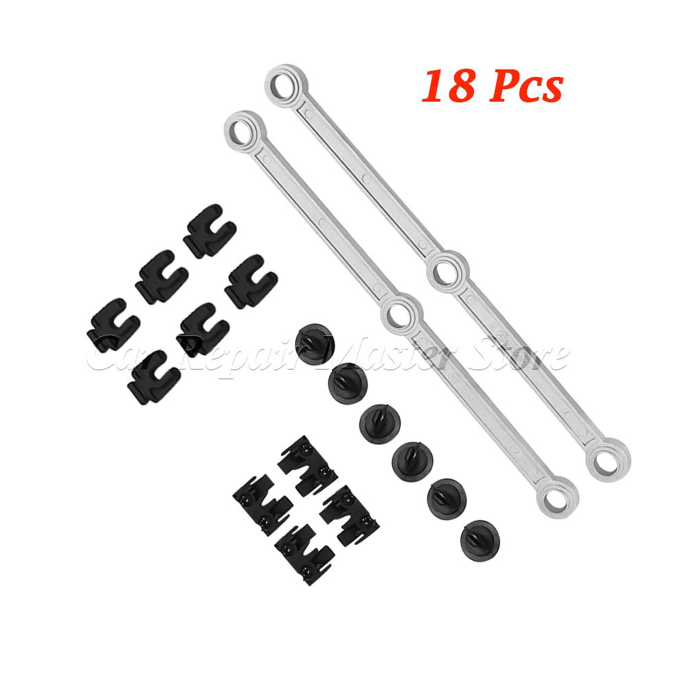 6420903237 6420907737 For Mercedes Benz OM642 Car Replacement Parts Intake Manifold Swirl Flap Repair Runner Connecting Rod Kits 18PCS