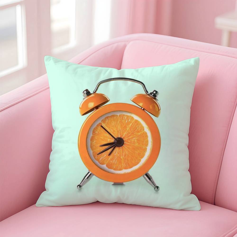 

Креативная наволочка с принтом фруктов, пылезащитная, наволочка, невидимая молния, шелковистый короткий плюш, чехол для диванной подушки 16x16Inch