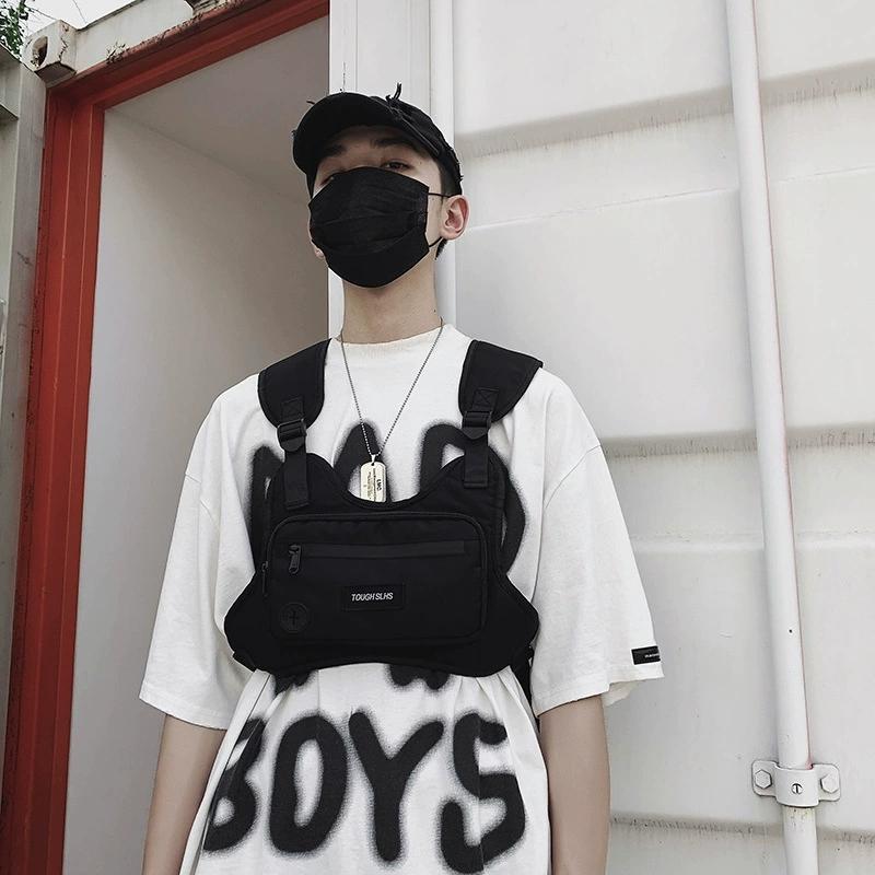 Waterproof Functional Chest Rig Bag, Outdoor Tooling Vest Bag Hip-hop Handsome Portable Waistcoat Chest Pack