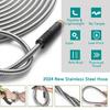 Durability Metal Water Hose Extension With Brass Connectors Leak Proof Kink Resistant Outdoor Gardening Tool Hose Extender