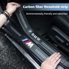 Carbon Fiber Car Door Sill Protector Stickers For M E46 E90 E60 F30 E39 F10 F20 E87 E36 F20 F30 1 2 3 5 7 Series X1 X3 X5 X7