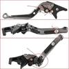 Yamaha NMAX155 NMAX 125 N-MAX125 155 Scooter Folding Telescopic Left & Right Brake Lever with Parking Function (Titanium)