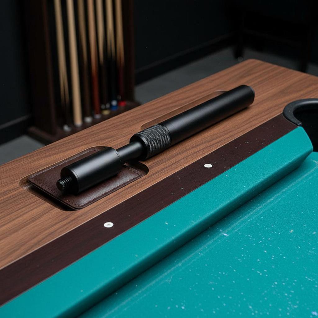 Telescopic Cue Aluminum Pool Extension Rotating Outer Thread Game Accessories for Room