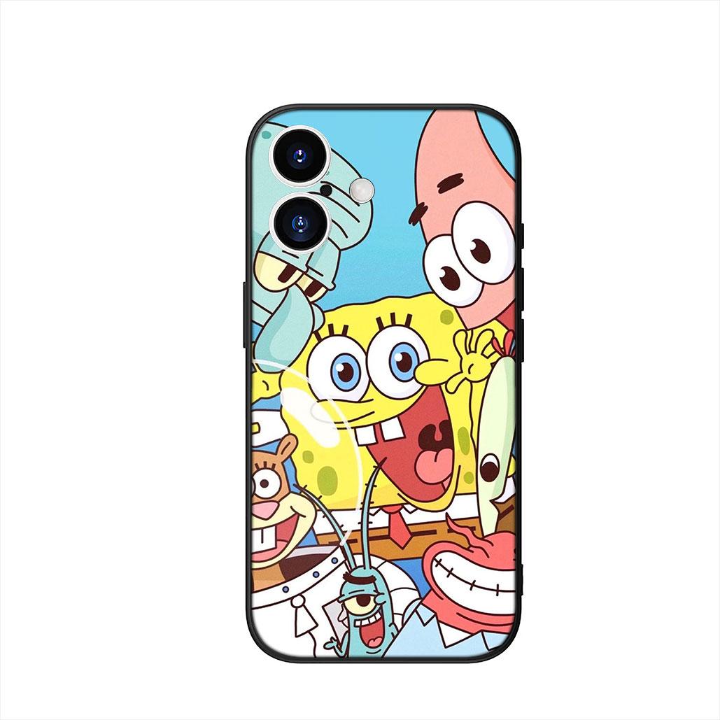 

Sponges Anime Bobs Squares Cute P-Pants Cover Phone Case for Apple iPhone 17 16 15 11 Pro XS Max XR 6 7 8 Plus + SE 2020 5 16E iPhone 17 ProMax
