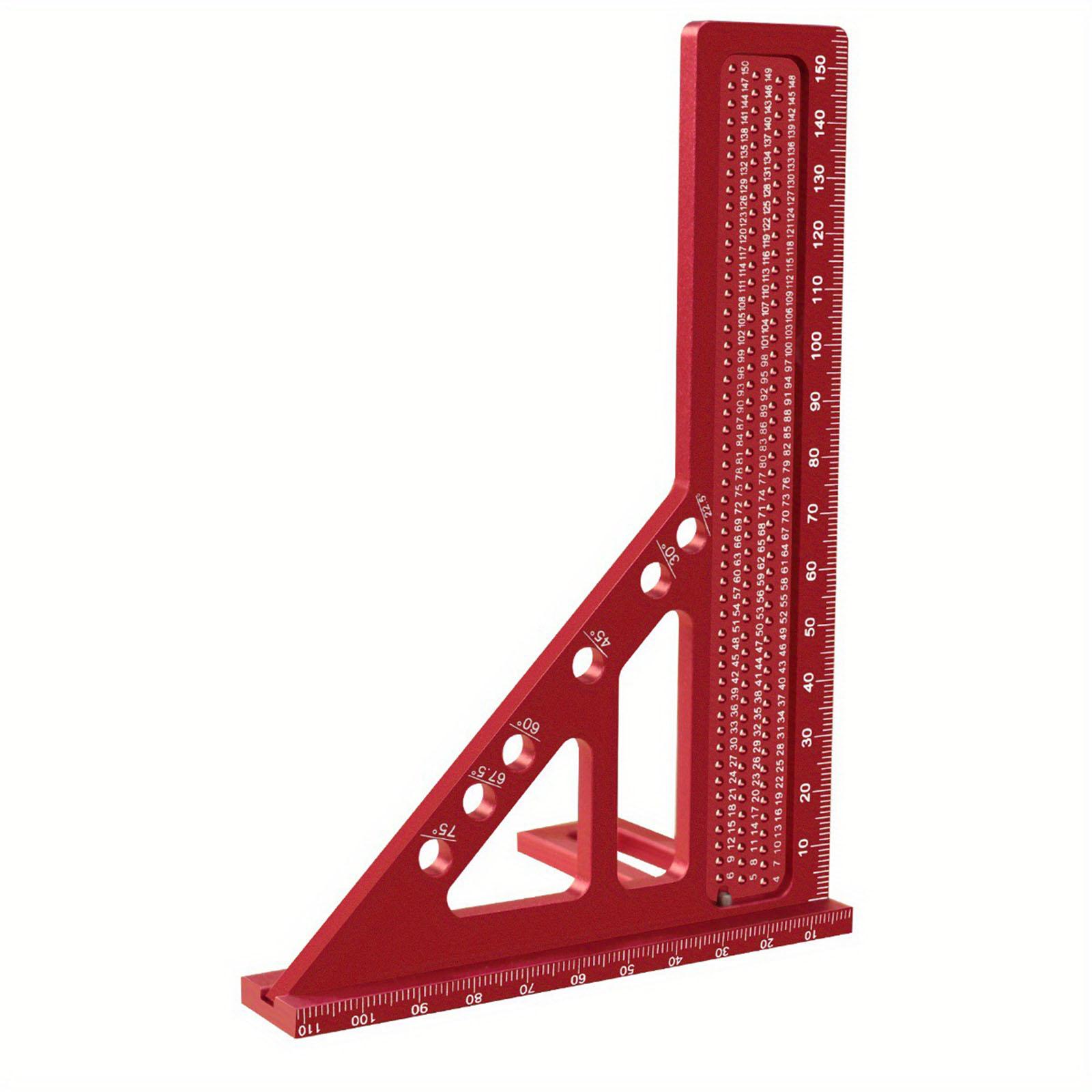 

3D Многоугловая измерительная линейка Деревообрабатывающий угольник Транспортир Треугольный разметочный инструмент Транспортир 22,5-75 градусов