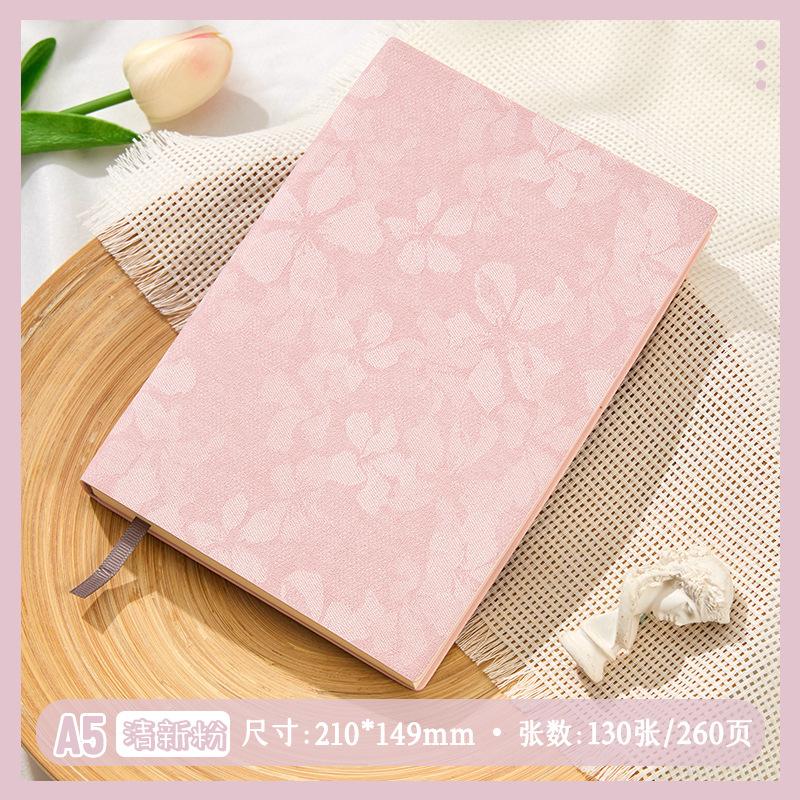 Hot Selling Mini Gift Fabric PU Creative A5 Notebook Custom Thickened High-Value Cloth Pattern Carry-On Diary Notepad