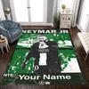 Poster Neymar Energy Tappetino Personalizzato con Nome per Corridoio, Stanze dei Giochi, Dormitorio, Sala Giochi, Tappeto Antiscivolo, Decorazione per Uffici, Regalo per Festival