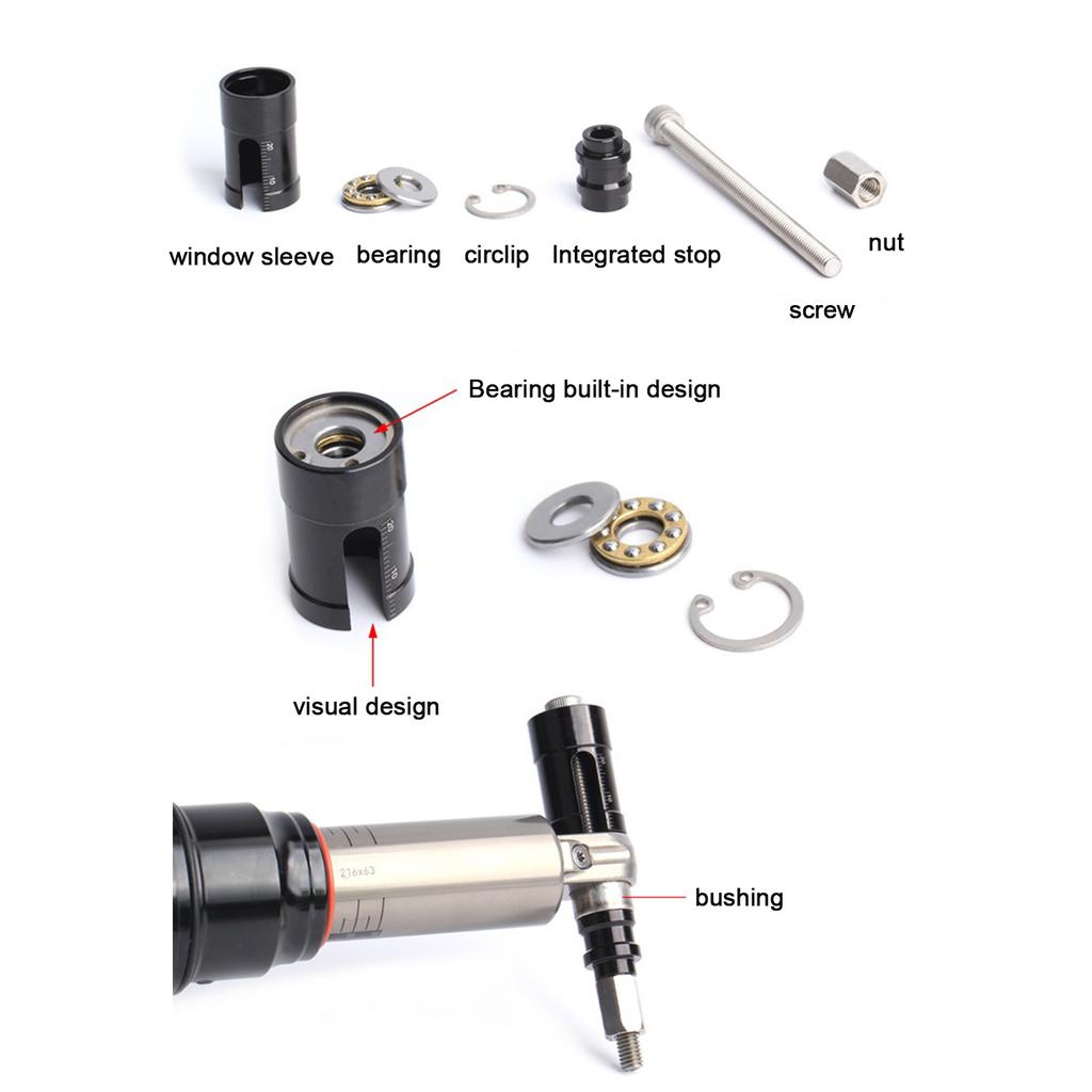 MTB Bike Rear Shocks Repair Tools Mountain Bicycle Rear Shock Eyelet Bushing Removal Install Tool for Bike Maintenance