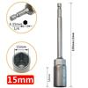 1Pc Socket 150mm Hexagon Nut Driver Drill Bit Adapter 5.5-19mm For Electric Wrench Extension/Sleeve Car Repair/Manual Tools