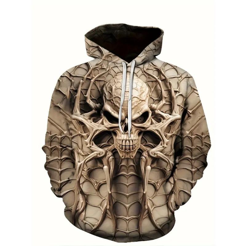 Fashion Men's Hoodie Bloody 3D Print Fall Sweatshirt Hoodie Street Casual Boy Sweatshirt Hip Hop Men's Oversized Top Clothing