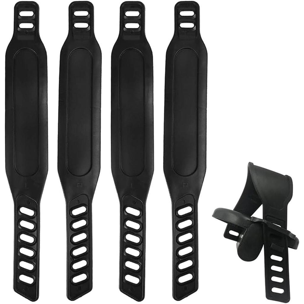 4 Stück Universelle Fahrradpedal Zehenkappe Riemen Leichtes Mode-Pedalband für Heimtrainer Gewährleistung der Sicherheit