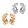 1 Par de Pendientes para Mujer Multicapa Exagerados Forma de Flor Pendientes de Botón Ligeros Versátiles Joyería Regalo