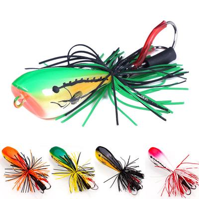 Frog Fishing Lures 90mm 10g Spinner Topwater Jig Bionic Artificial Bait Fishing Tackle