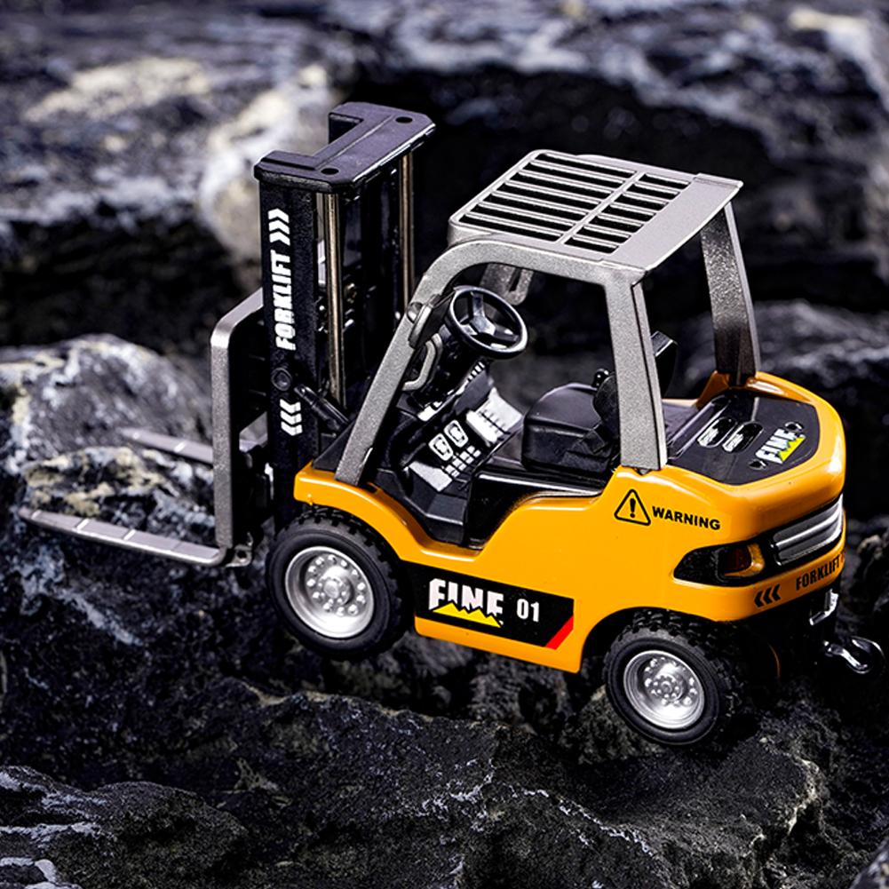 1/64 RC Trucks Alloy Forklift Mini APP 2.4GHZ RC Cars Remote Control Construction Engineer Vehicle Desktop Model Collection Gift