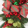Christmas Staircase Wreath Floor Hanging Bow Pendant Decoration Christmas Nordic Home Style