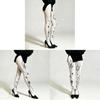 Dark Patterned Silk Stockings With Nylon Fabric For Women Casual Streetwear