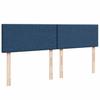 Box Spring Bed with Mattress Blue 200x200 cm Fabric