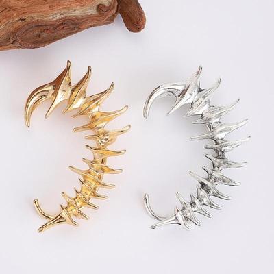 F92D Alloy Cartilage Earring Gothic Ear Cuff Adornment for Helix and Tragus