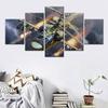 5Pcs Aircraft Helicopter Plane Decor Wall Art Poster No Framed 5 Panel Room Decor Modern 5 Pieces Canvas Abstract Pictures