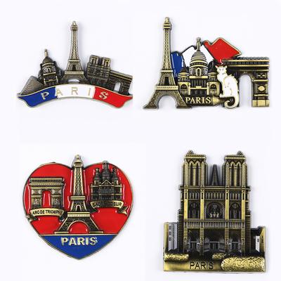 Metal Buzdolabı Mıknatısı Eyfel Kulesi Paris Fransa Seyahat Hatırası Hediye Buzdolabı Mıknatısları Etiket Ev Dekorasyonu