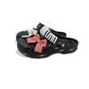 Crocs Classic Clog EVA Plaid Little Joy Beya Beach Cute Cartoon Hand-painted Niche Versatile Clogs for Men and Women Black