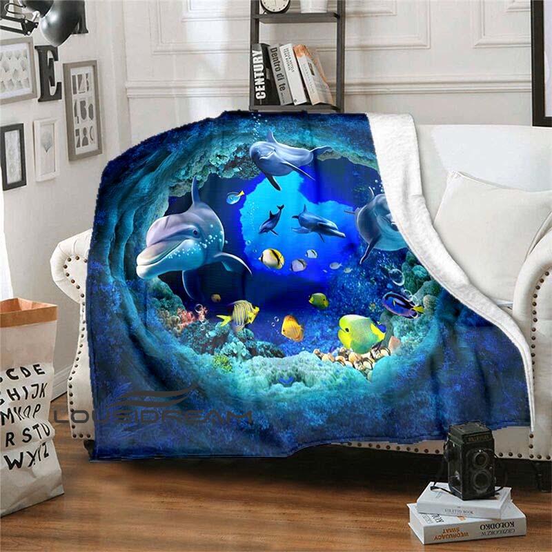 Buy Fish Dolphin Blanket Little Girl Blanket Home Travel Blanket High