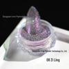 Iridescent Opal & Crushed Diamond Nail Art Reflective Glitter Powder